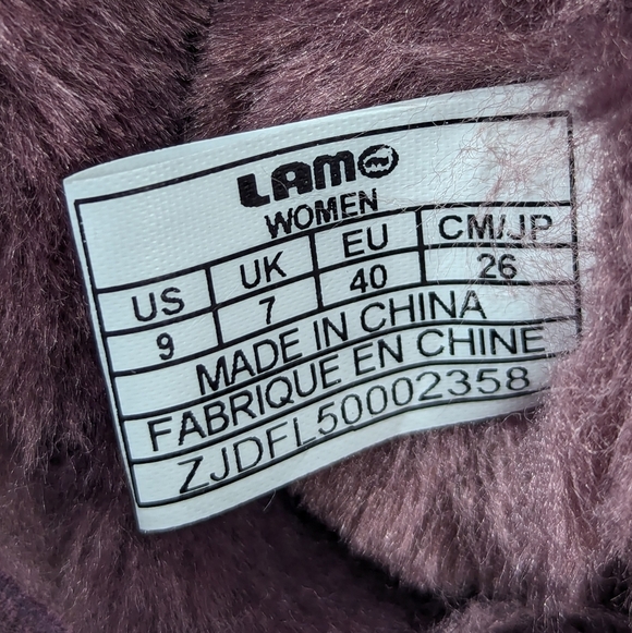 NWT Lam Womens Willow Winter Boots Plum Suede Size 9 - Picture 9 of 10